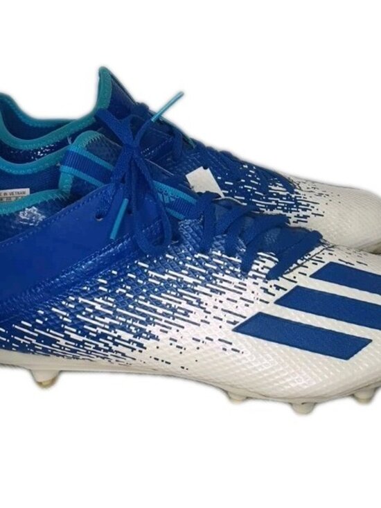 Adidas Adizero Scorch Football Cleats White Blue Men\'s Size 13.5 US 13 UK main image 13